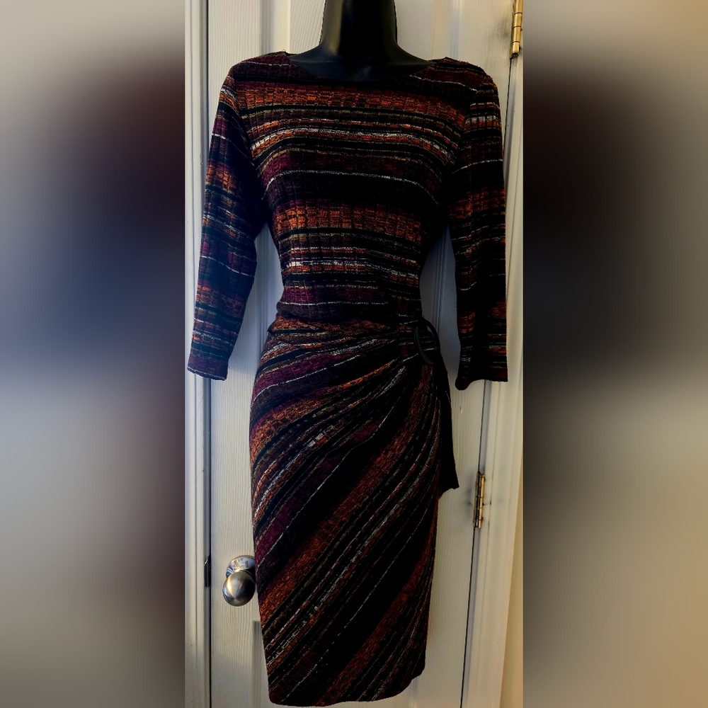 Shelby & Palmer Multi Color Dress W/ Buckle NWOT